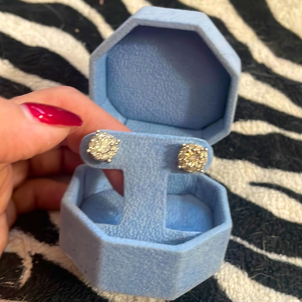 Over 2 carat diamond earrings. Gorgeous, purchased from Macy’s.